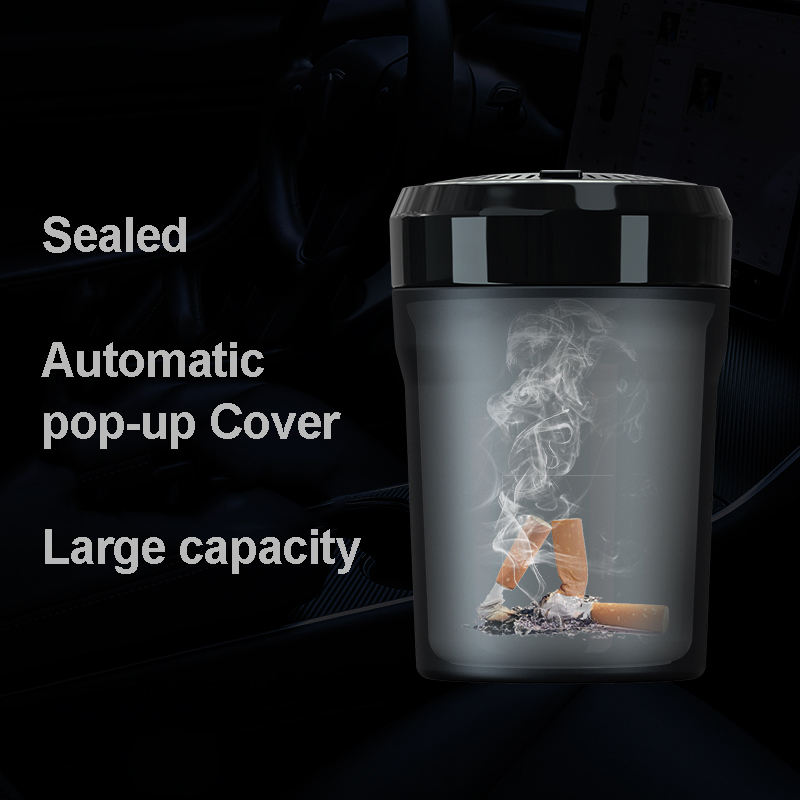 Veecle Y30 Portable Auto Smokeless Car Cigarette Ashtray Holder Cup - Car Interior Accessories
